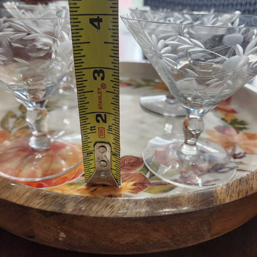 Stunning etched cocktail glasses - Picture 5 of 6
